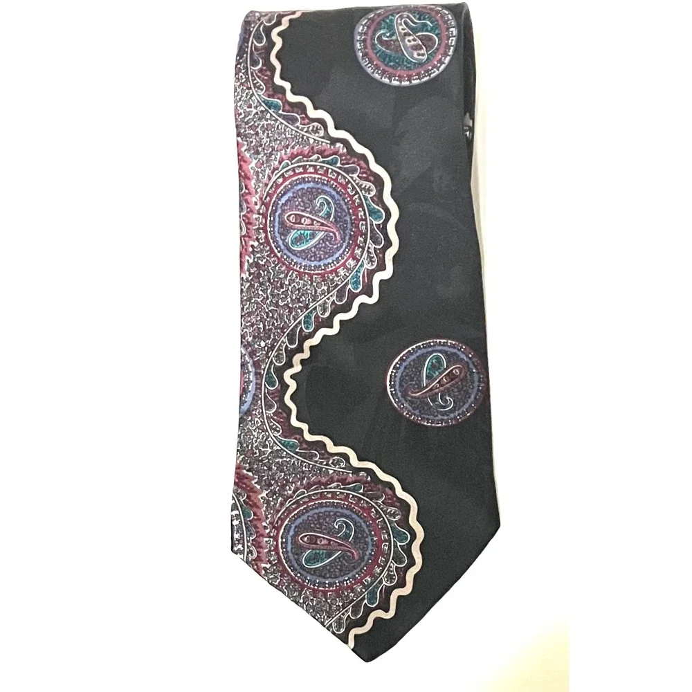 2 Vintage Benchmark Men's Neckties 100% Silk